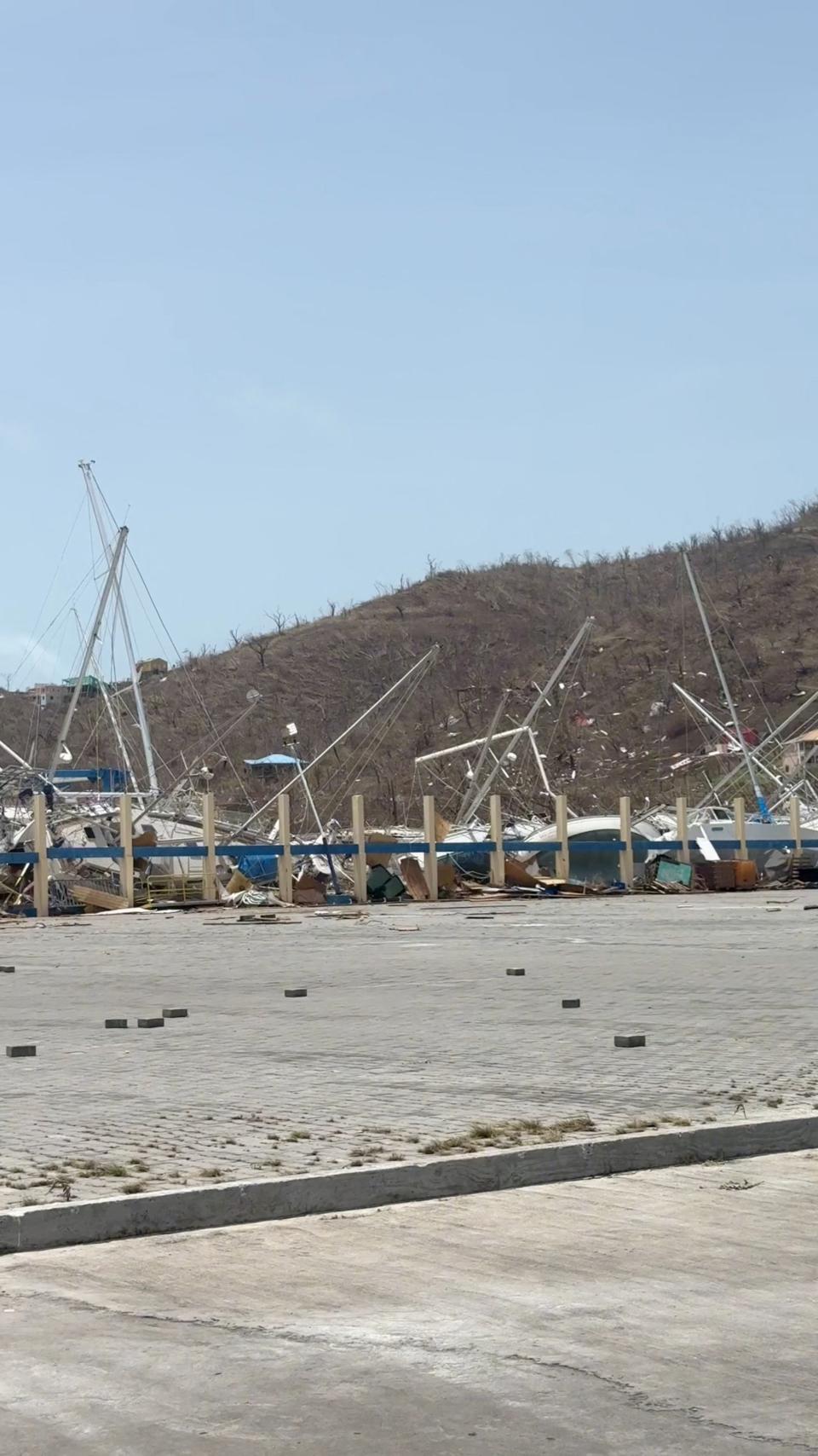 A view shows damaged property following the passing of Hurricane Beryl, in Carriacou, Grenada July 2, 2024 (Jessica Deeker via REUTERS)