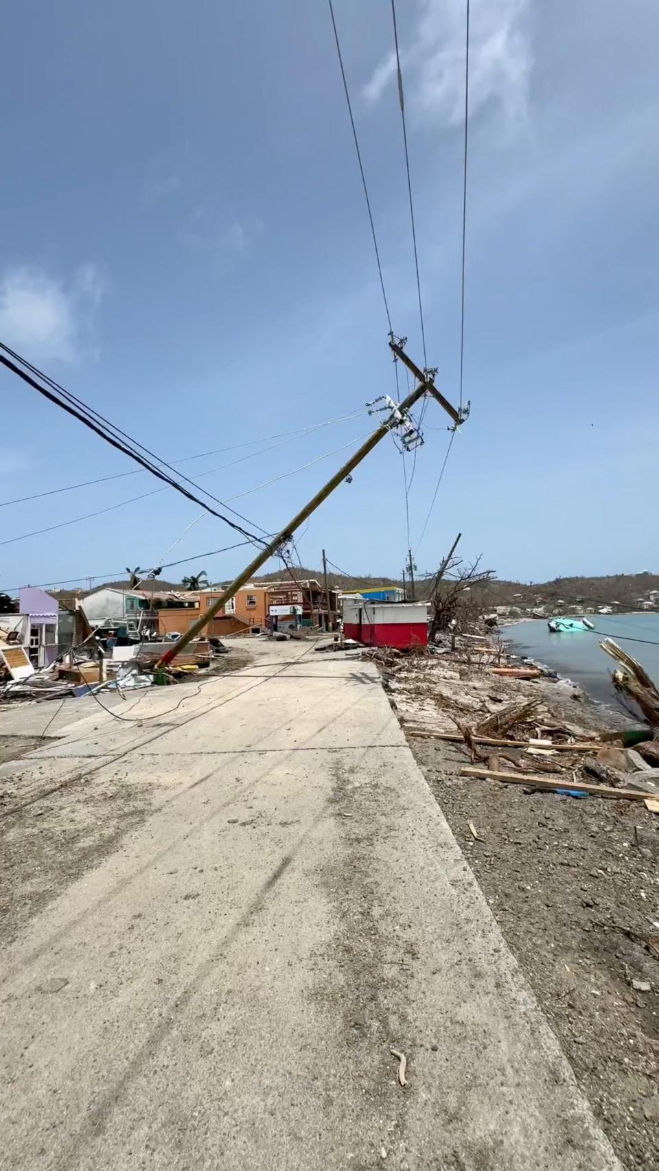 A view shows damaged property following the passing of Hurricane Beryl, in Carriacou, Grenada July 2, 2024 (Jessica Deeker via REUTERS)